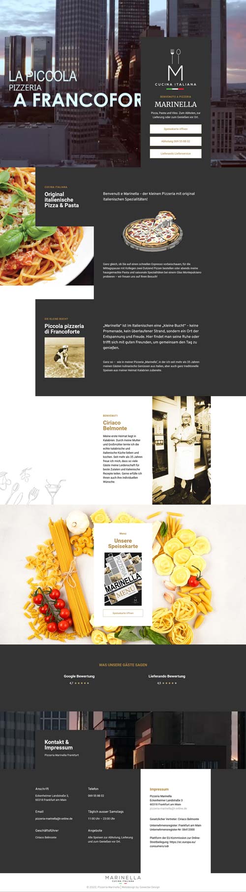 Webdesign Marinella Frankfurt